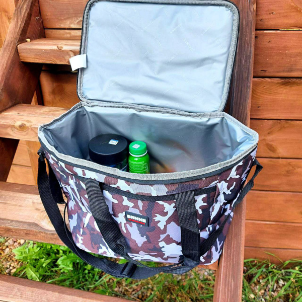 Термосумка Sanne 20 л. / Сумка - холодильник 32х22х27 см. с наплечным ремнем и боковым карманом